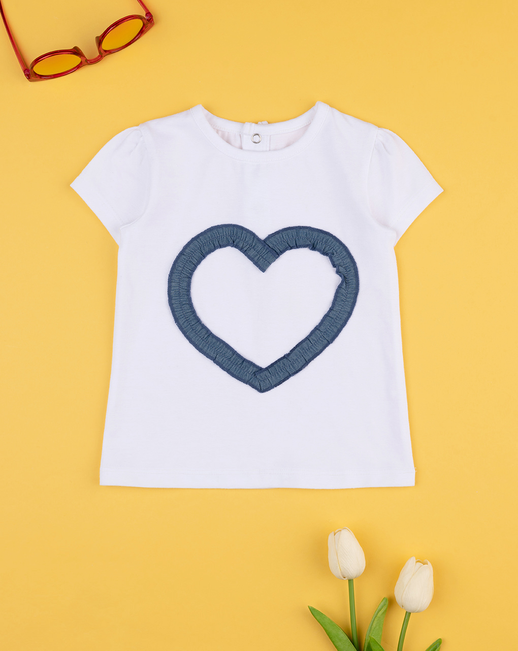 T-shirt casual para raparigas "heart" - Prénatal
