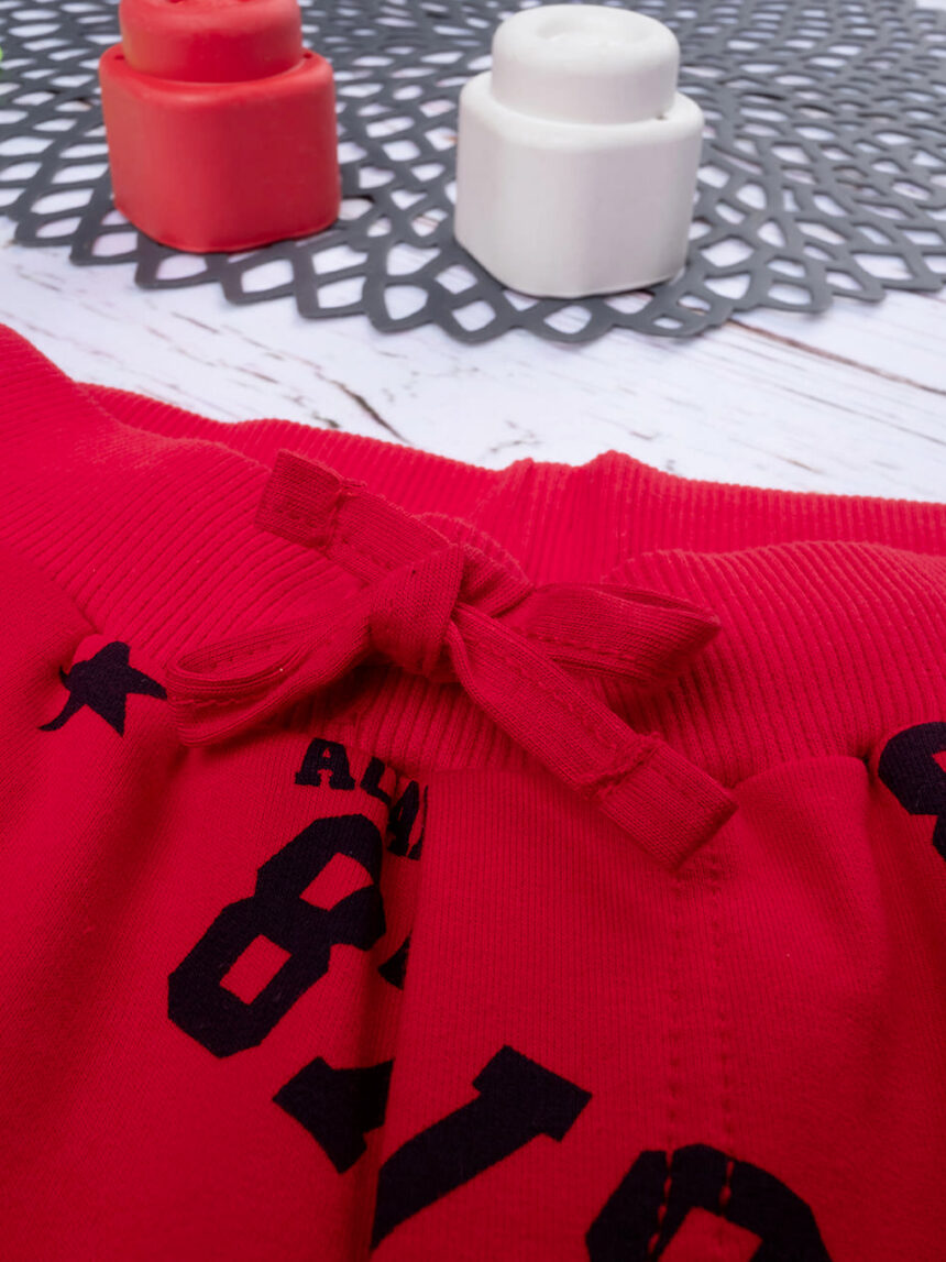 Camisola vermelha de rapaz calças compridas - Prénatal