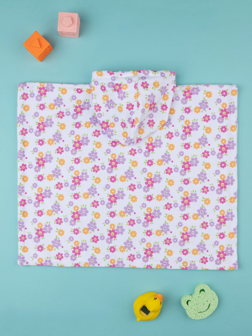 Poncho de praia para bebés 'fiorellini'. - Prénatal
