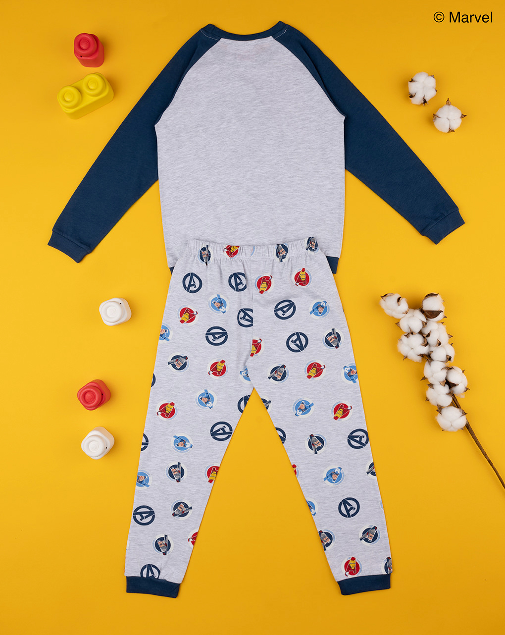 Pijama de criança "avangers" cinzento - Prénatal