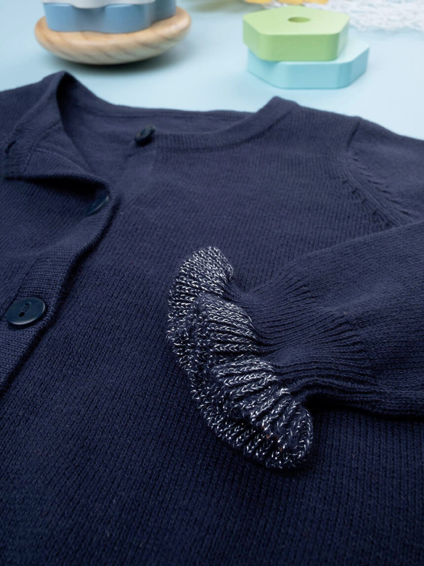 Cardigã de tricot de menina com lurex - Prénatal