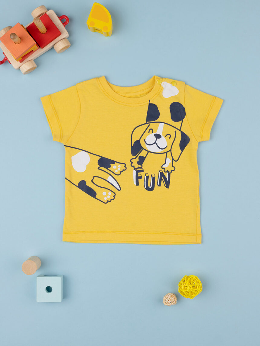 T-shirt de bebé amarela - Prénatal
