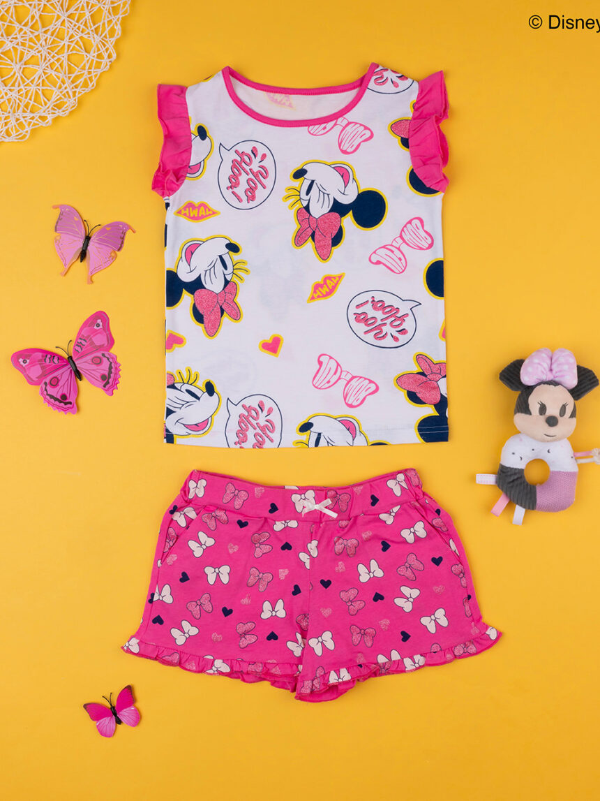 Roupa de menina 'minnie' branca/rosa - Prénatal