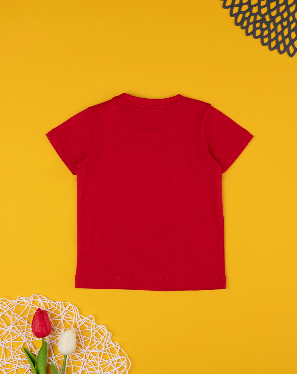 T-shirt vermelha 'pré-natal' para bebé - Prénatal