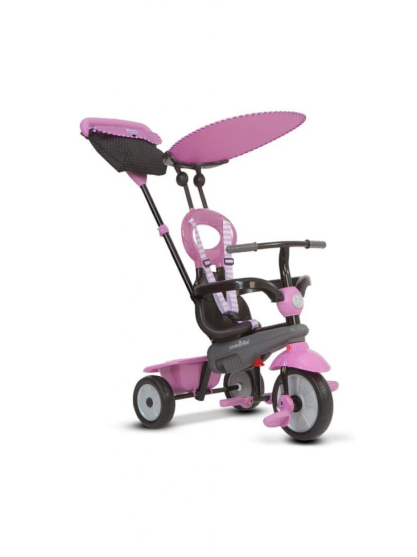Triciclo 4 em 1 vanilla pink - trike inteligente - Smart Trike