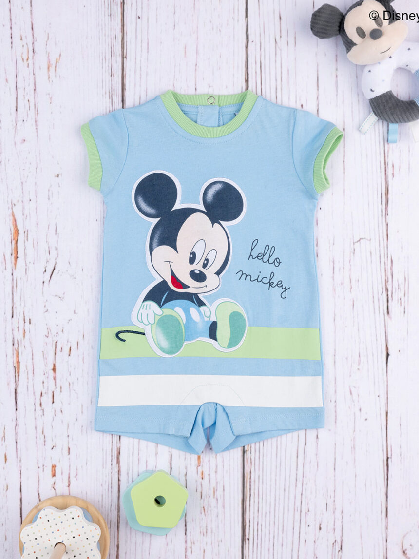 Fato de dormir para bebé 'hello mickey' azul - Prénatal
