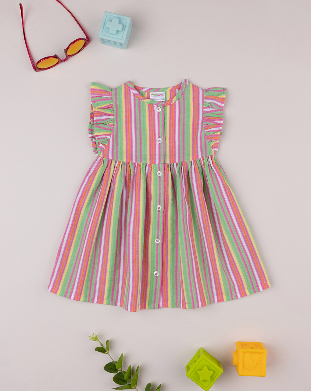 Vestido de sorvete de meninas multicolorido - Prénatal