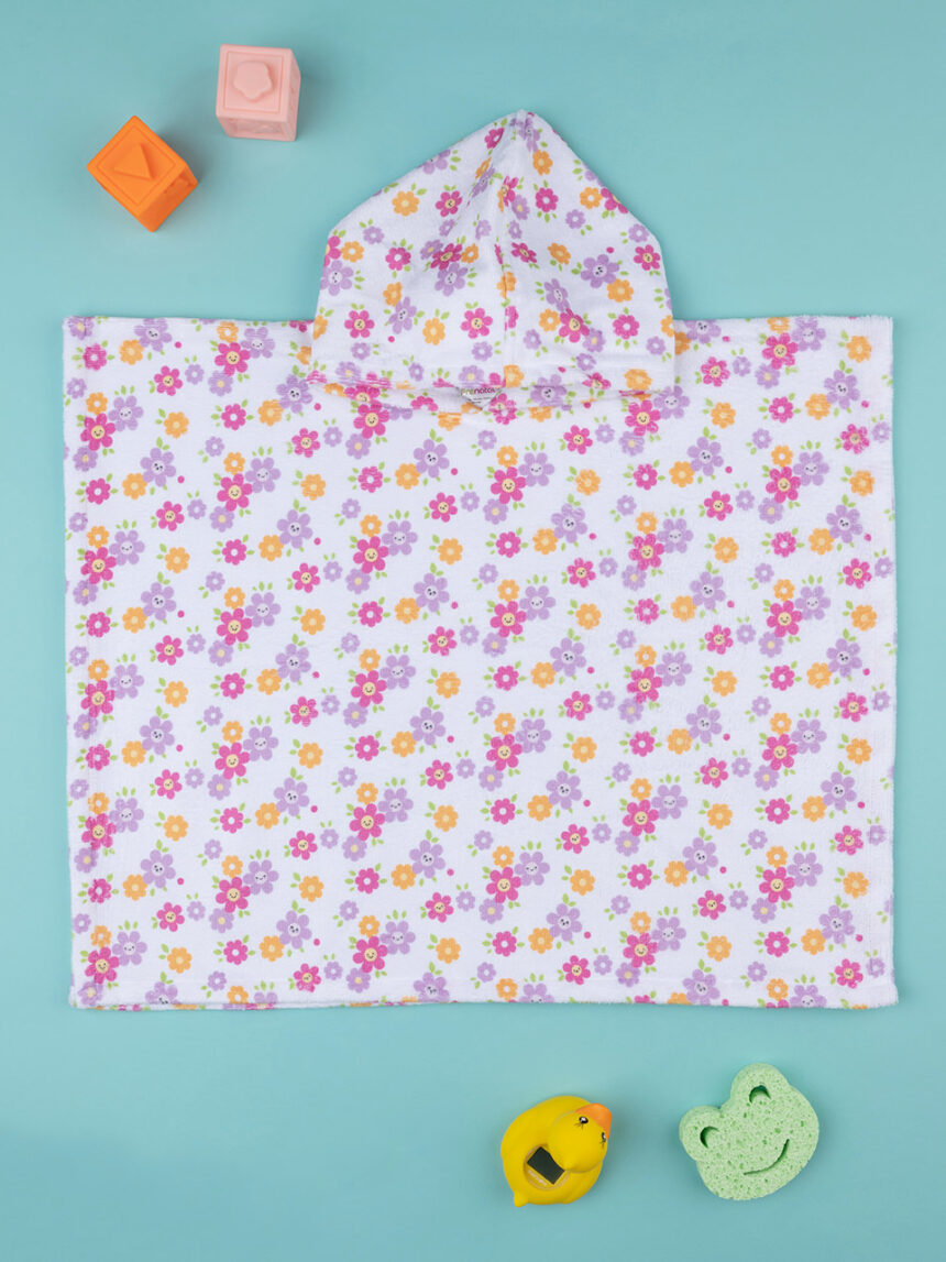Poncho de praia para bebés 'fiorellini'. - Prénatal