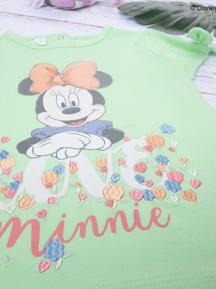 T-shirt para raparigas "minnie" algodão orgânico - Prénatal