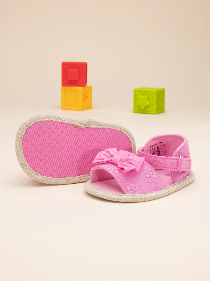 Sandálias de bebé cor-de-rosa - Prénatal