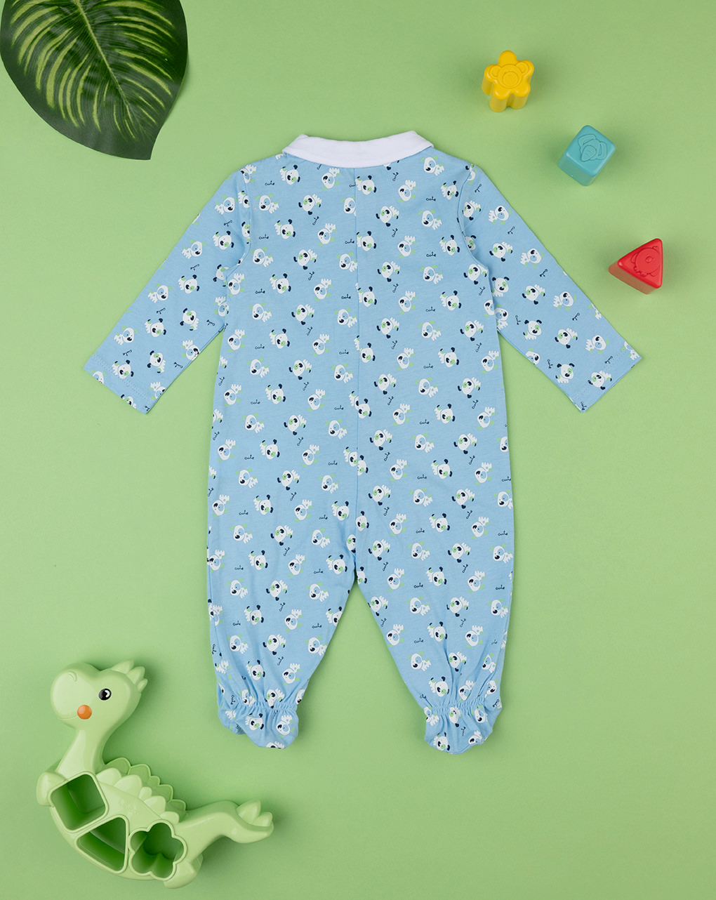 Fato de dormir em camisola azul bebé - Prénatal
