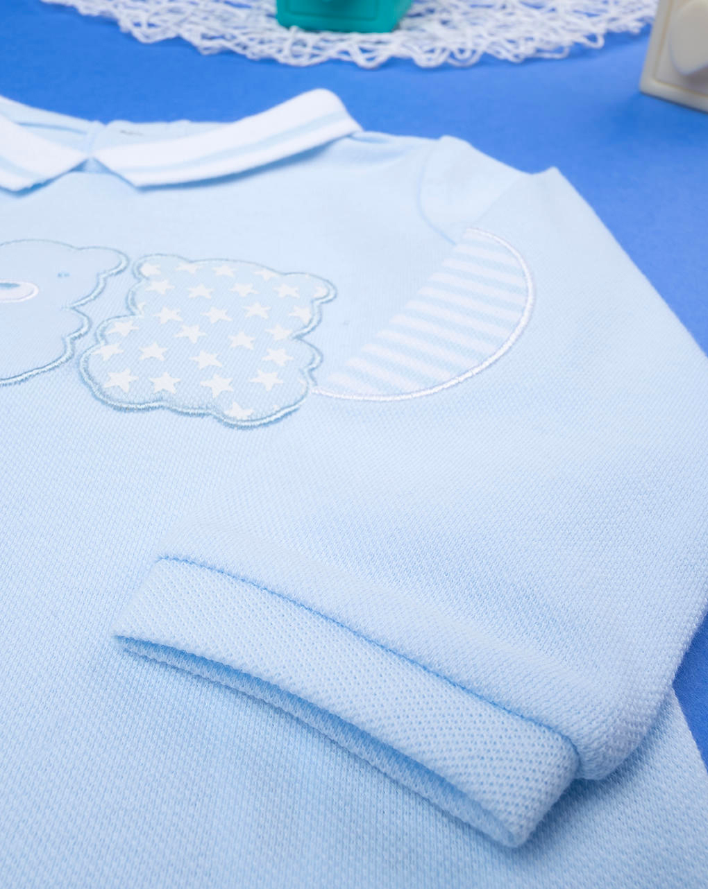 Fato tricotado de bebé recém-nascido com pola - Prénatal