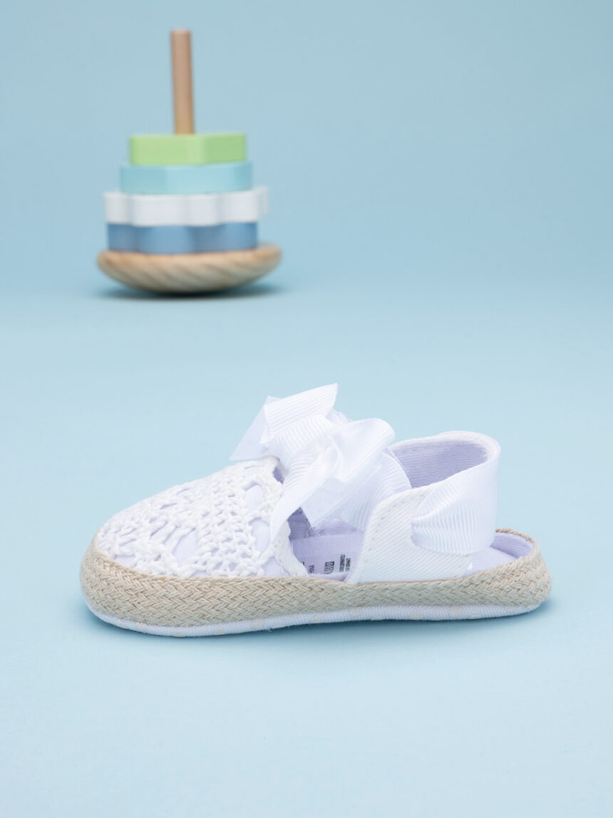 Elegante sandália de bebé branca - Prénatal