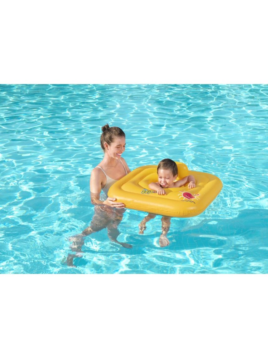 Salvagente mutandina quadrato natação segura abc passo a 76x76 cm - bestway - Bestway