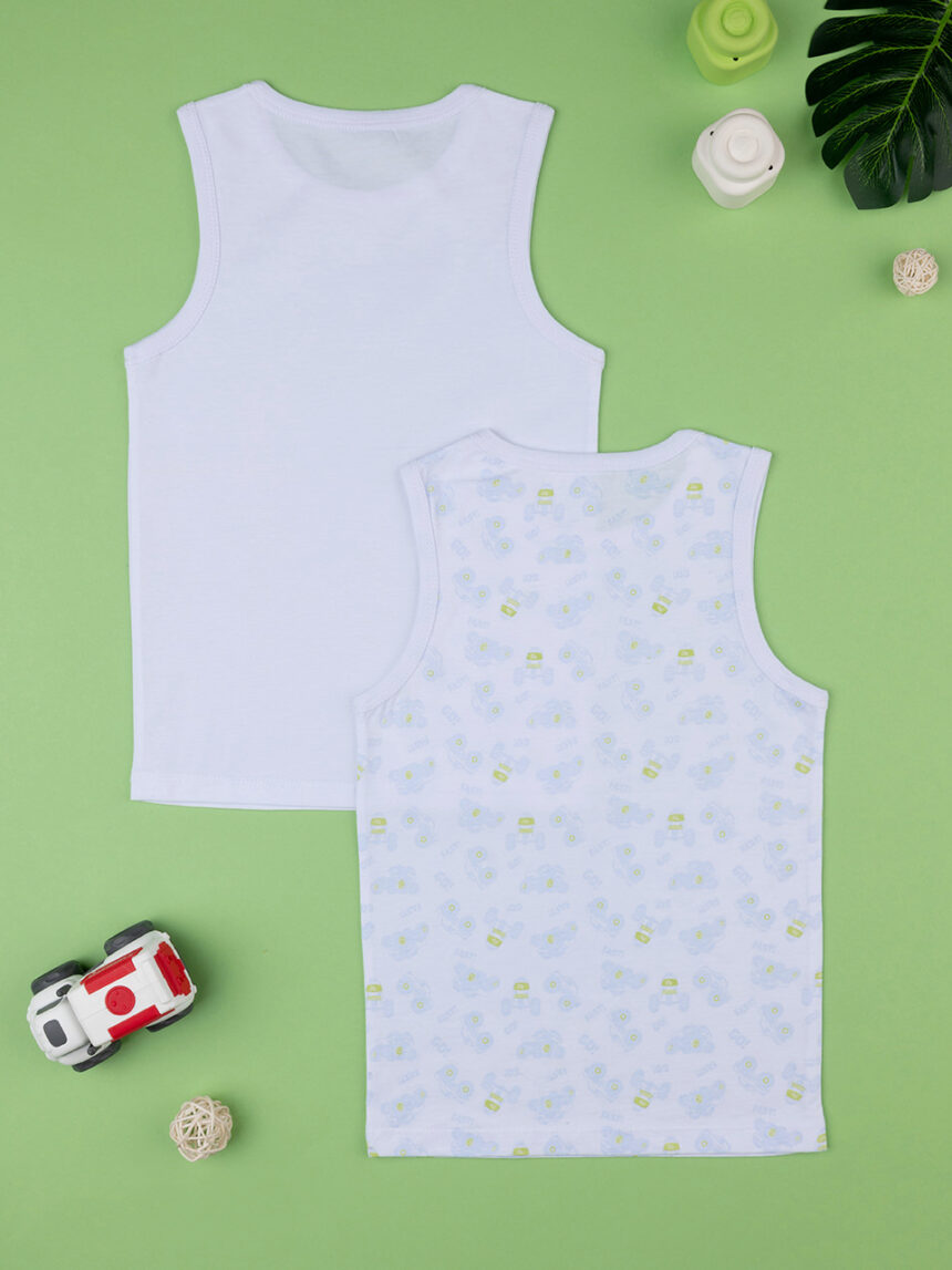 Pacote de 2 coletes de camisola para rapazes stratch oeko-tex - Prénatal