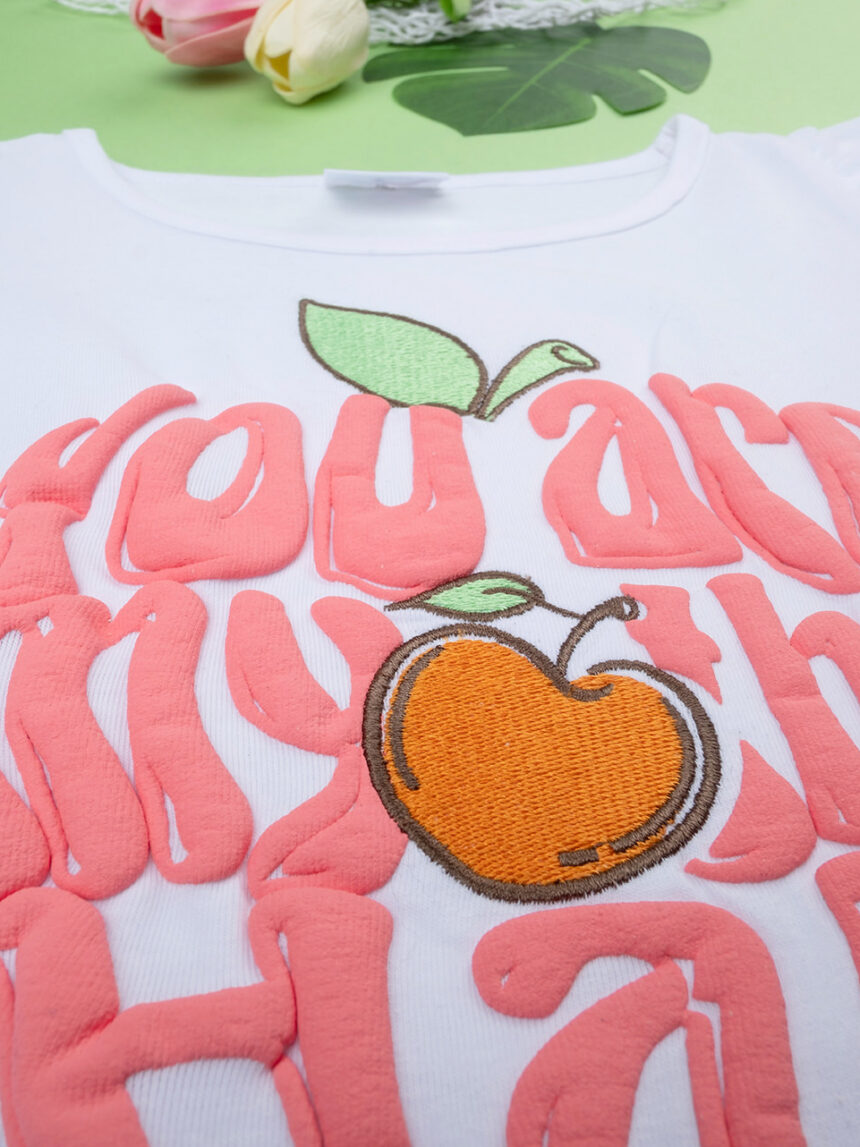 T-shirt para raparigas "maçã" - Prénatal