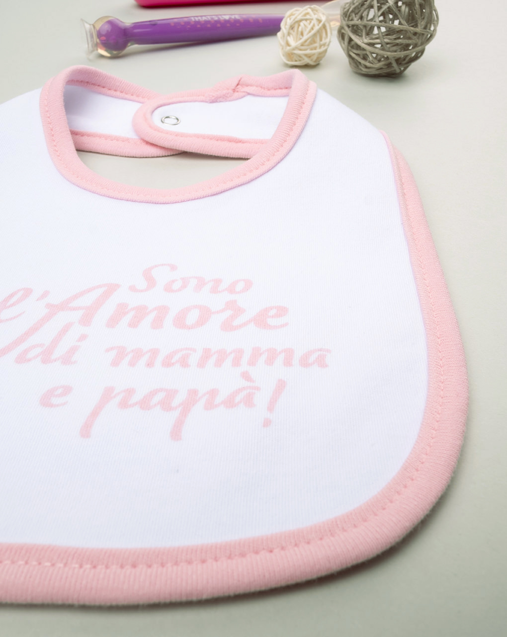 Baby girl bib com escrita - Prénatal