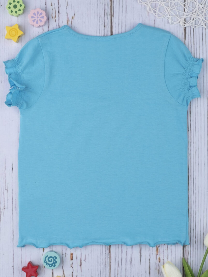 T-shirt rapariga total azzurro - Prénatal
