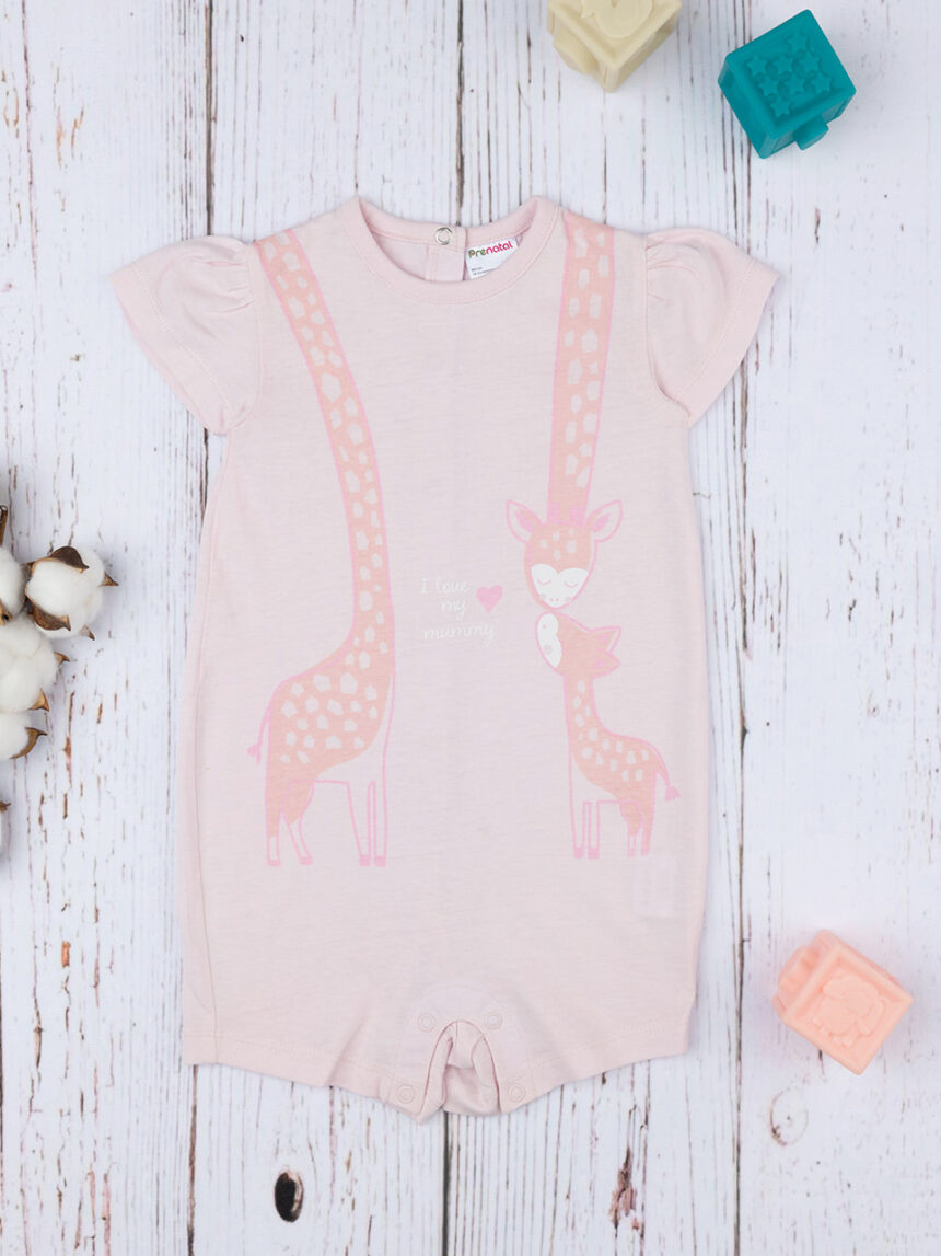 Pijama de verão de camisola de menina "girafa - Prénatal