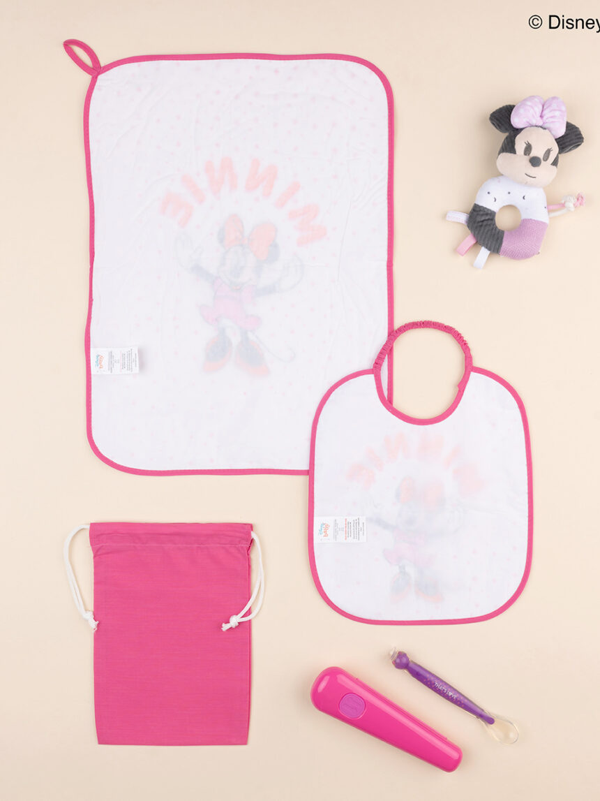 Conjunto de jardim de infância "minnie" rosa/amarelo - Prénatal