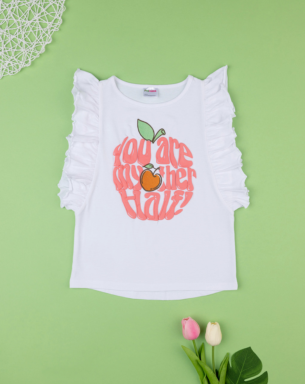 T-shirt para raparigas "maçã" - Prénatal