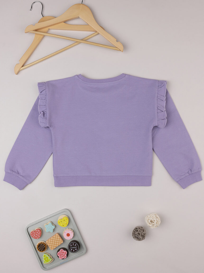 Camisola lilás 'margaridas' de menina algodão orgânico - Prénatal