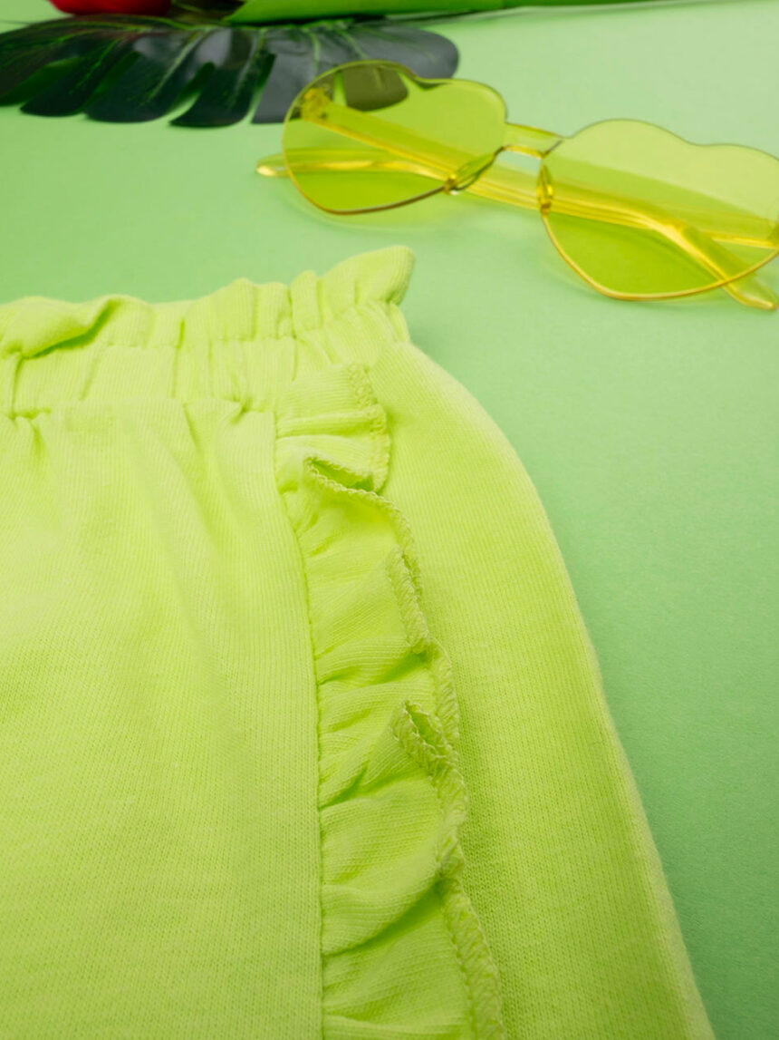 Camisola curta para raparigas em 100% algodão em verde - Prénatal