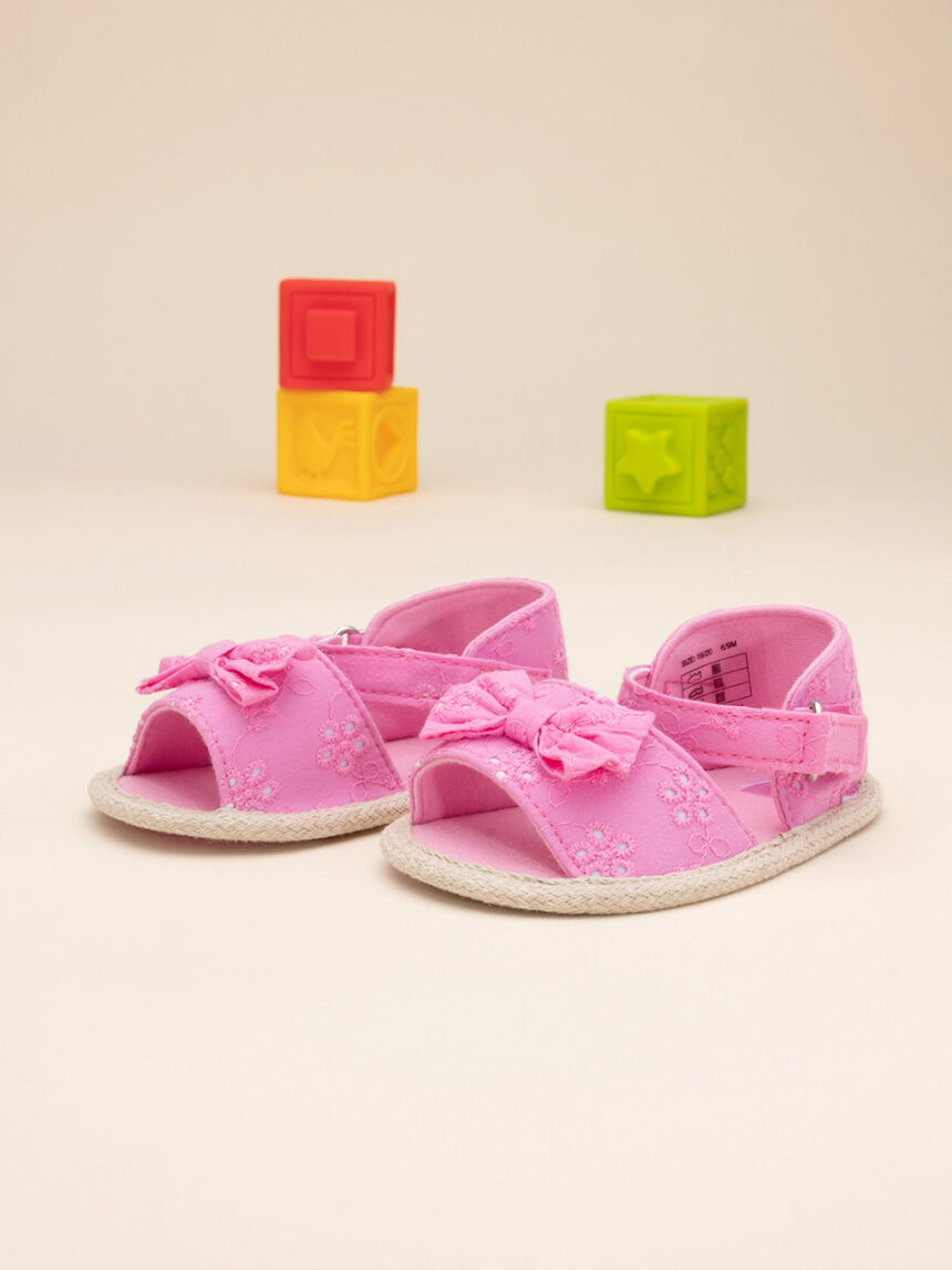 Sandálias de bebé cor-de-rosa - Prénatal