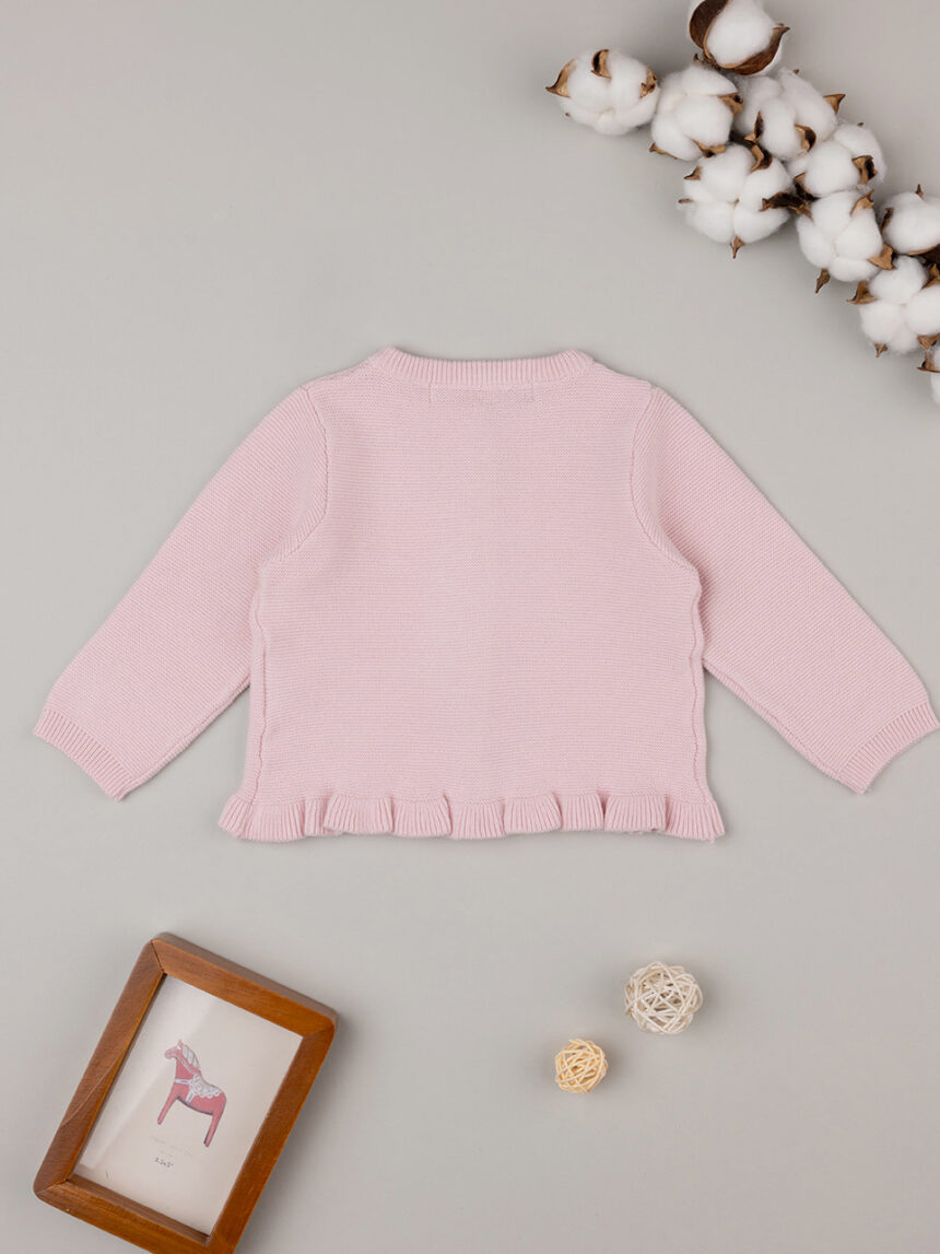 Cardigã tricot rosa bebé - Prénatal