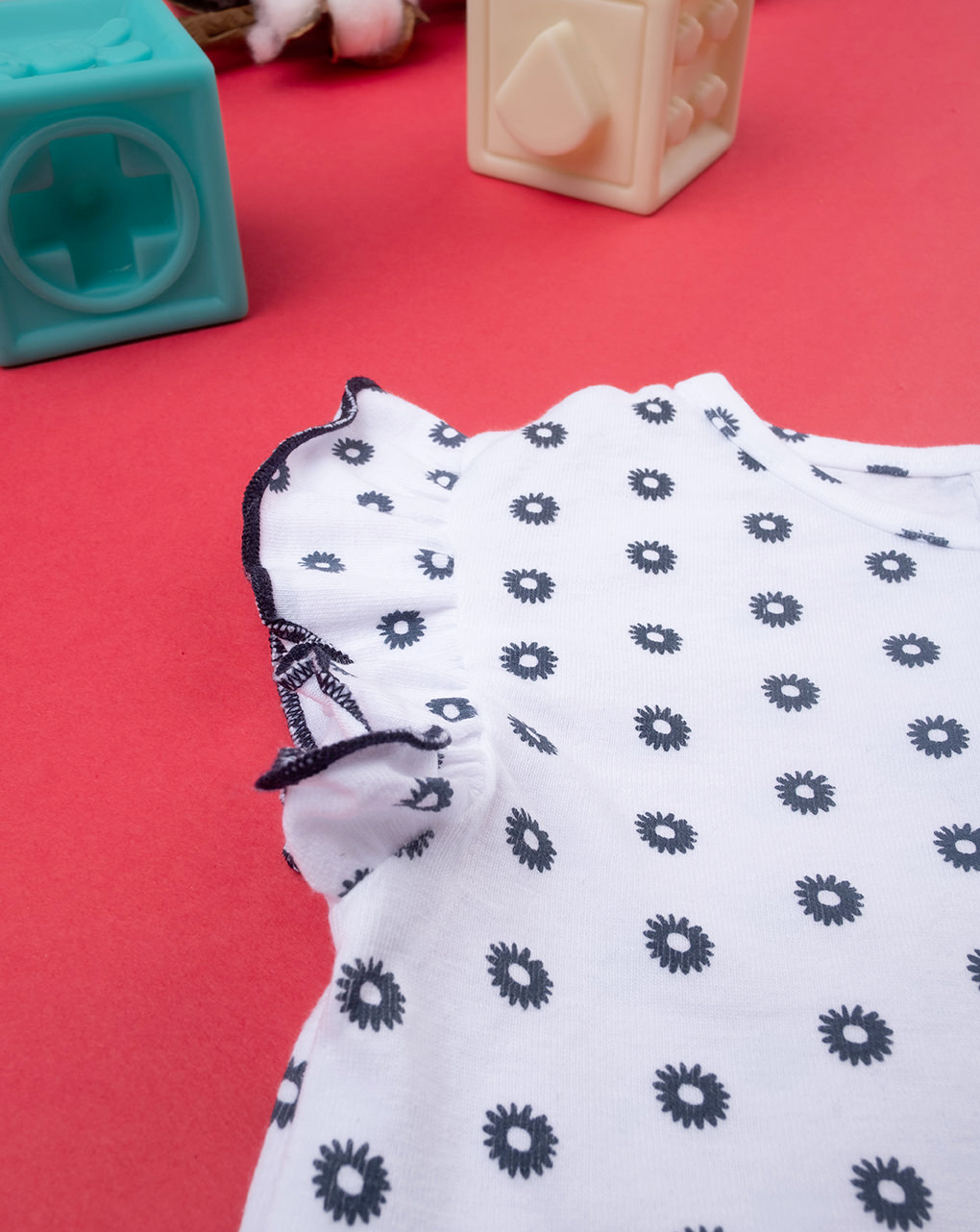 Fato de banho para bebé em jersey impresso com flores - Prénatal