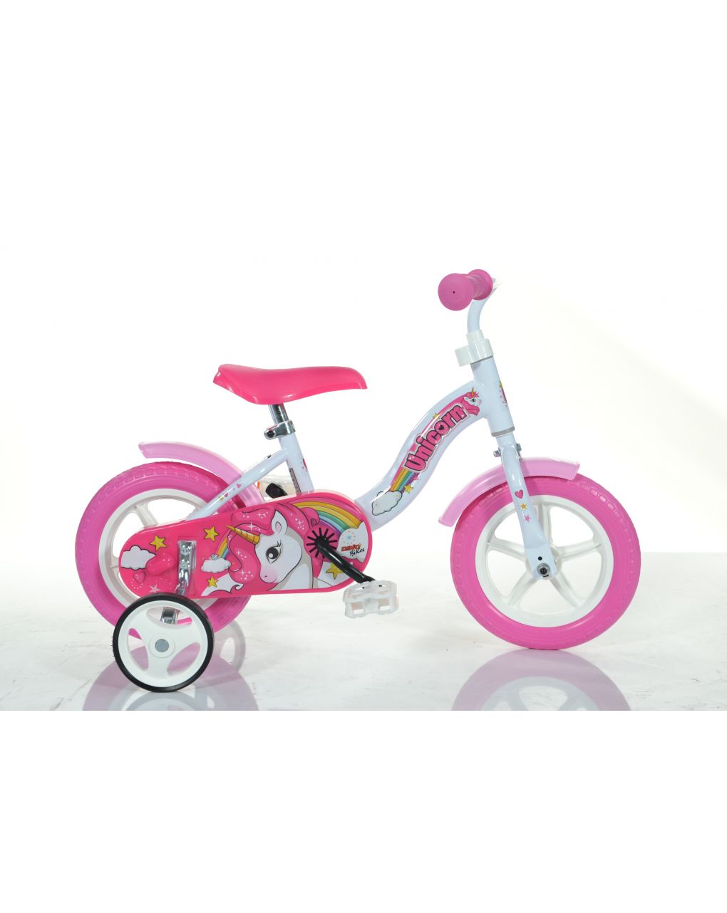 Child's bike 10" unicorno 3-4 anos - dino bicicletas - Dinobikes