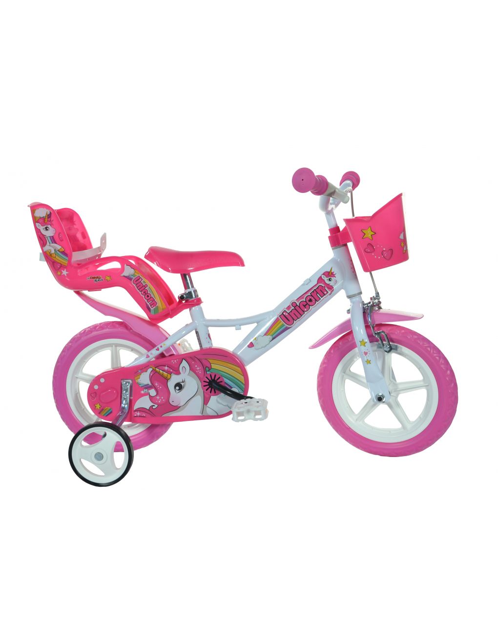 Child's bike 12" unicorno 3-5 anos - dino bicicletas - Dinobikes