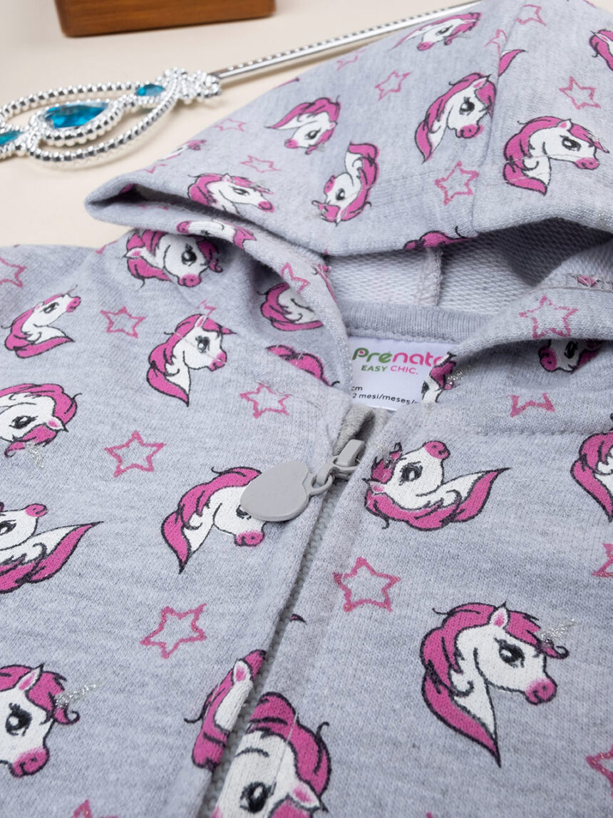 Felpa bimba french terry "unicorno - Prénatal