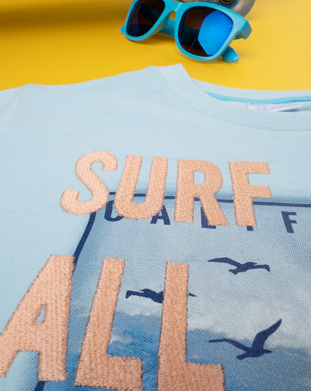 T-shirt de manga curta para crianças 'surf - Prénatal