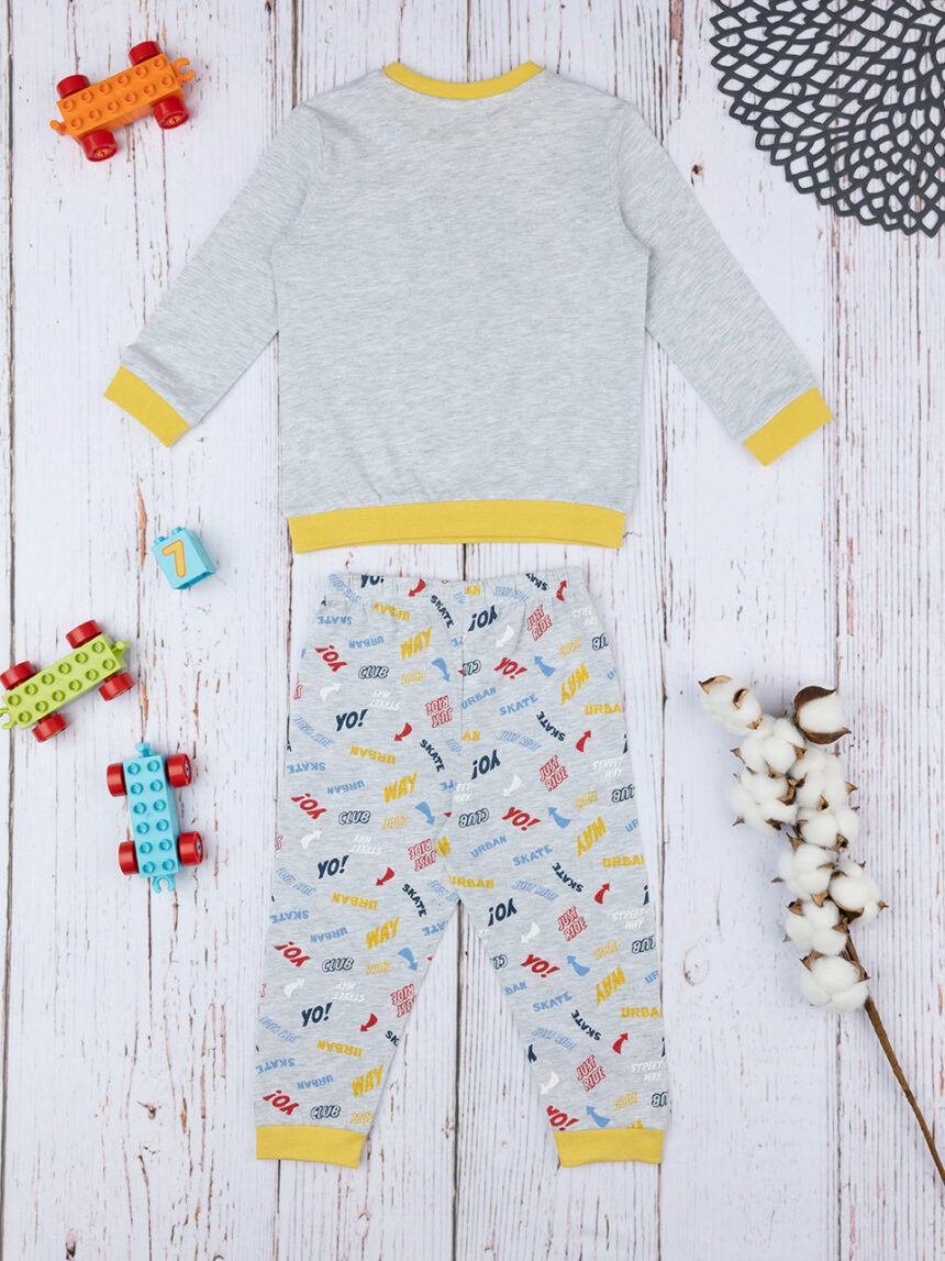 Pijama robô de 2 peças de skate de rapaz - Prénatal
