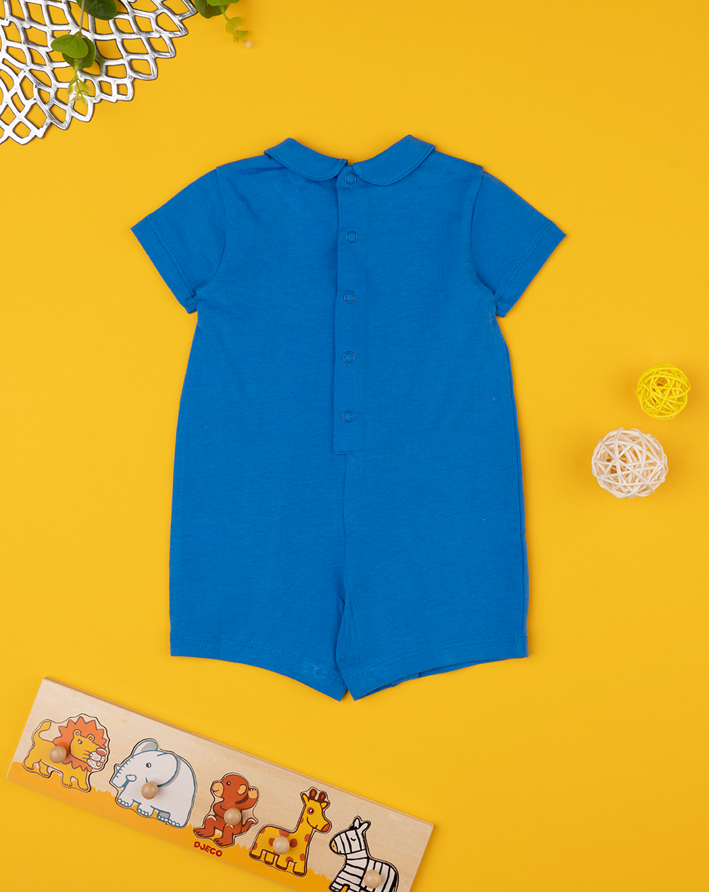 Lâmina azul para bebé com estampa de tigre - Prénatal