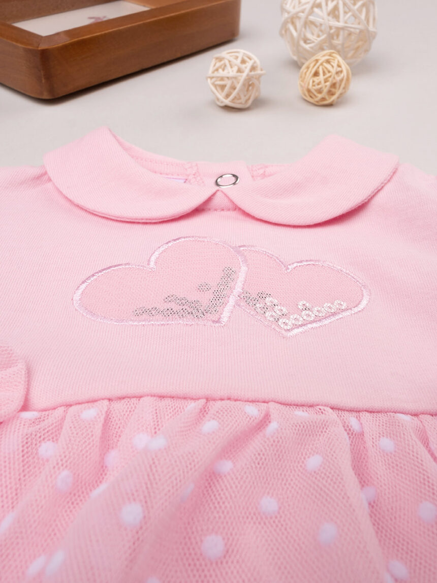 Lâmina rosa bebé com tule - Prénatal