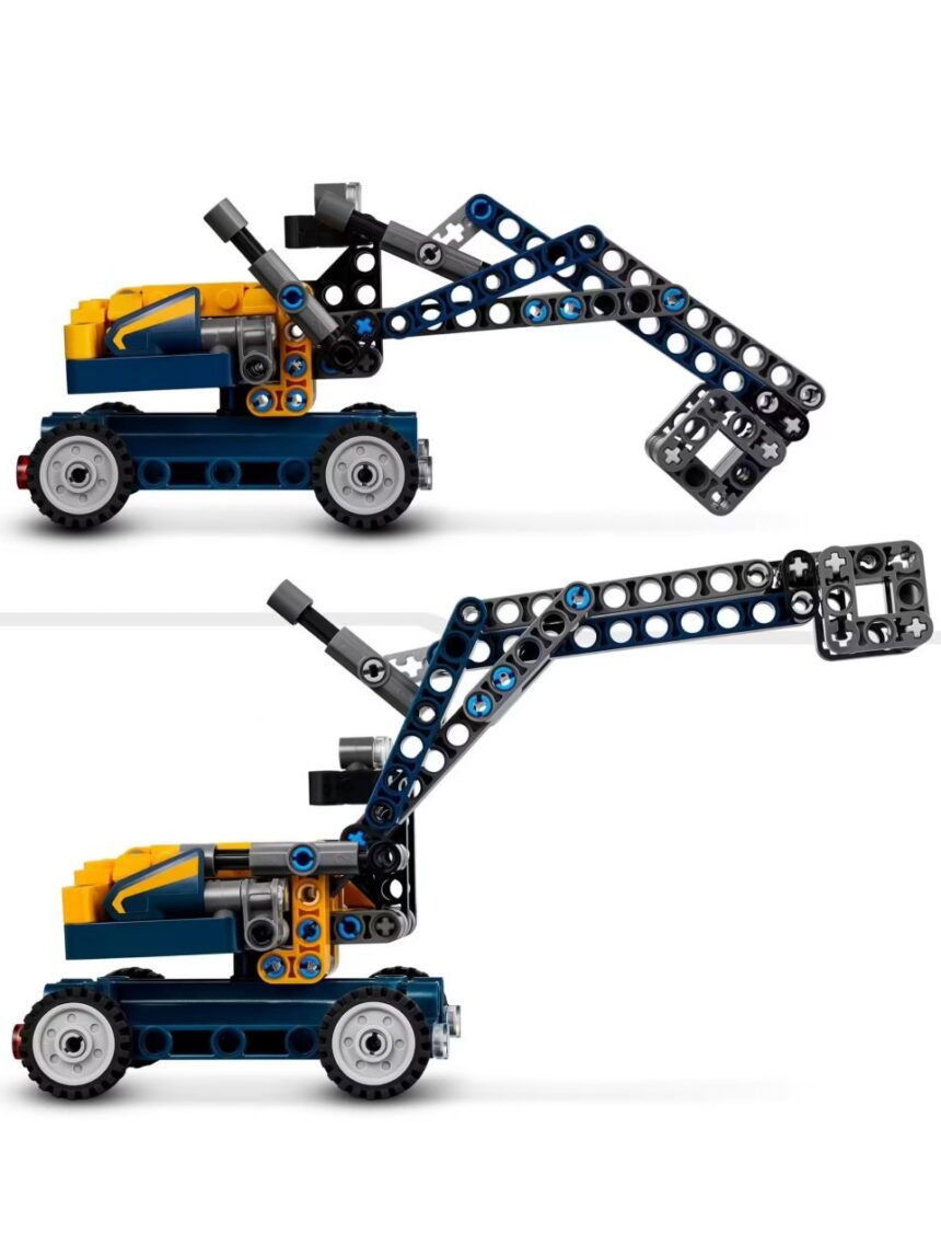 Camião basculante 2 em 1 conjunto com camião de brincar e escavadora - lego technic - LEGO