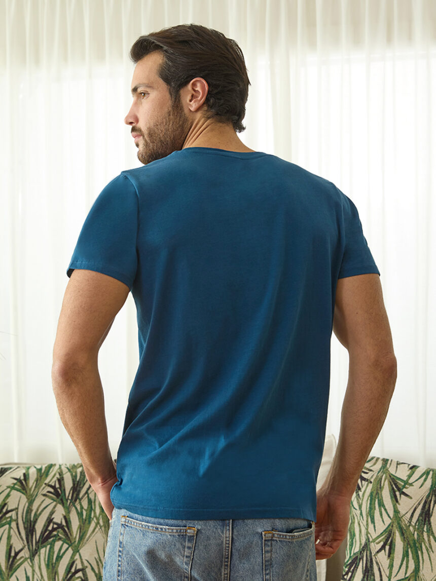 T-shirt de homem com estampa super daddy - Prénatal