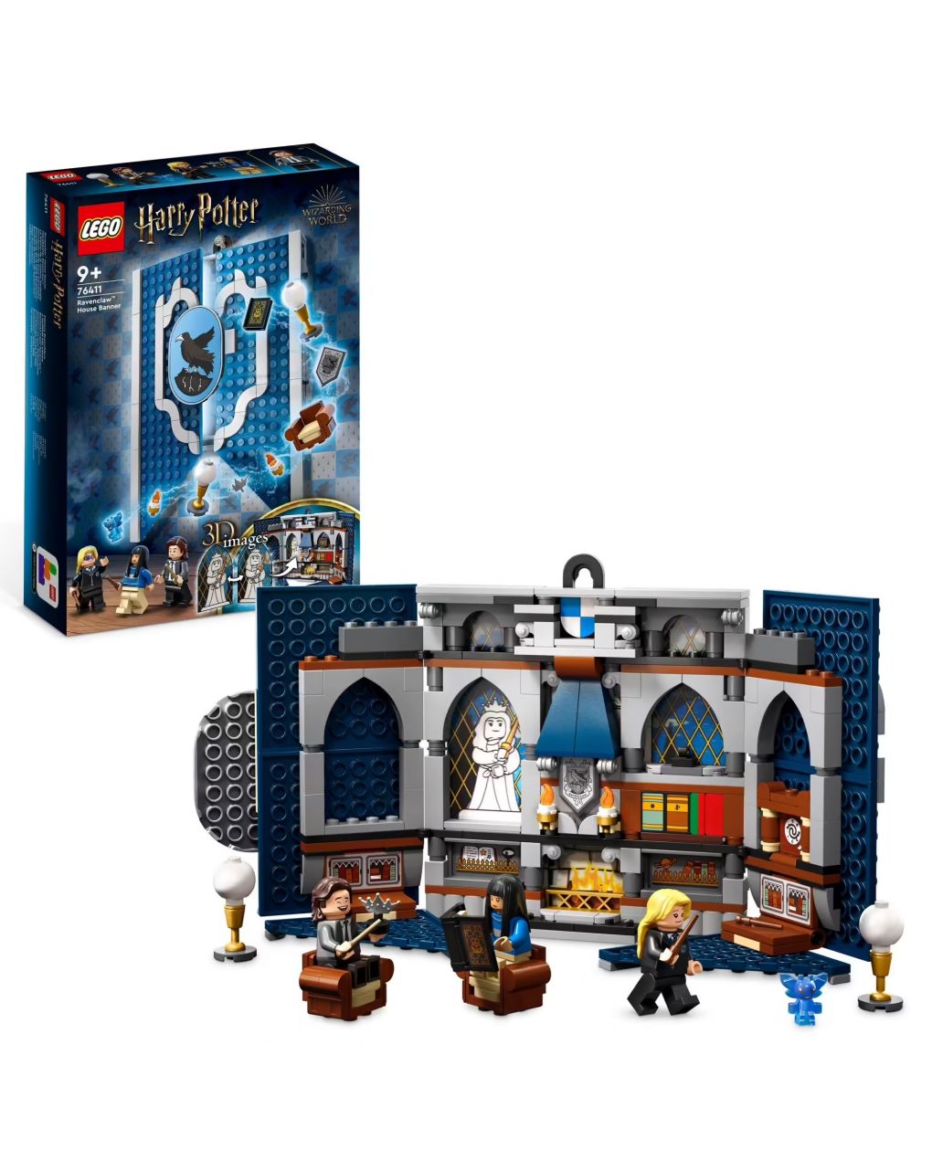 Ravenclaw house wall banner - sala comum do castelo de hogwarts - lego harry oleiro - LEGO