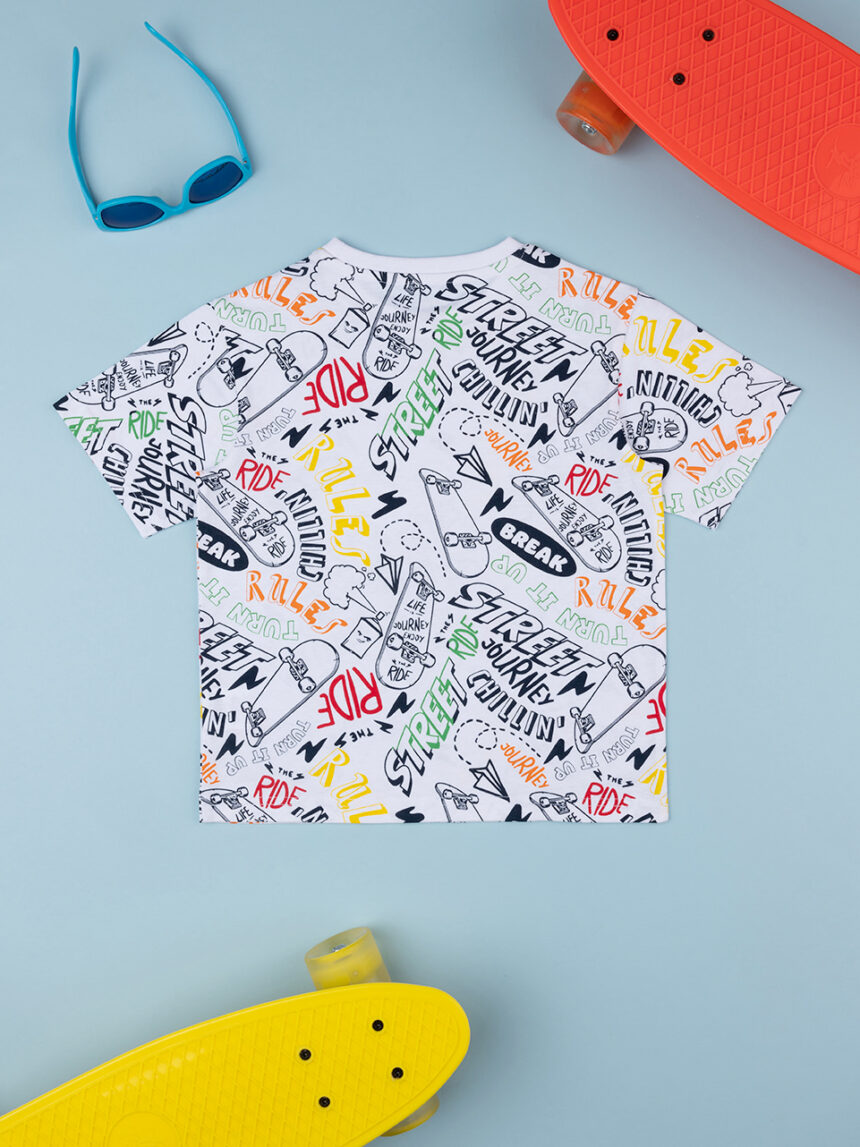 T-shirt de manga curta de rua do rapaz - Prénatal