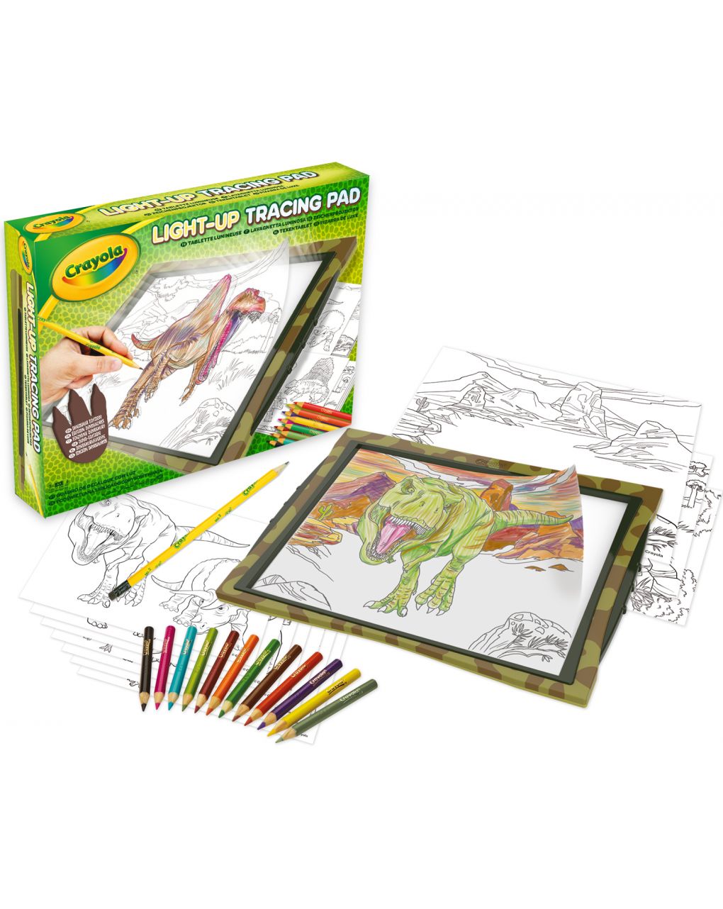 Painel luminoso dinossauro 74-7497 - lápis de cera - Crayola