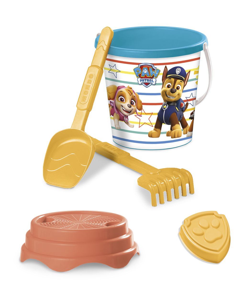 Conjunto de balde de pawpatrol com ancinho e bolor - mundo - Paw Patrol