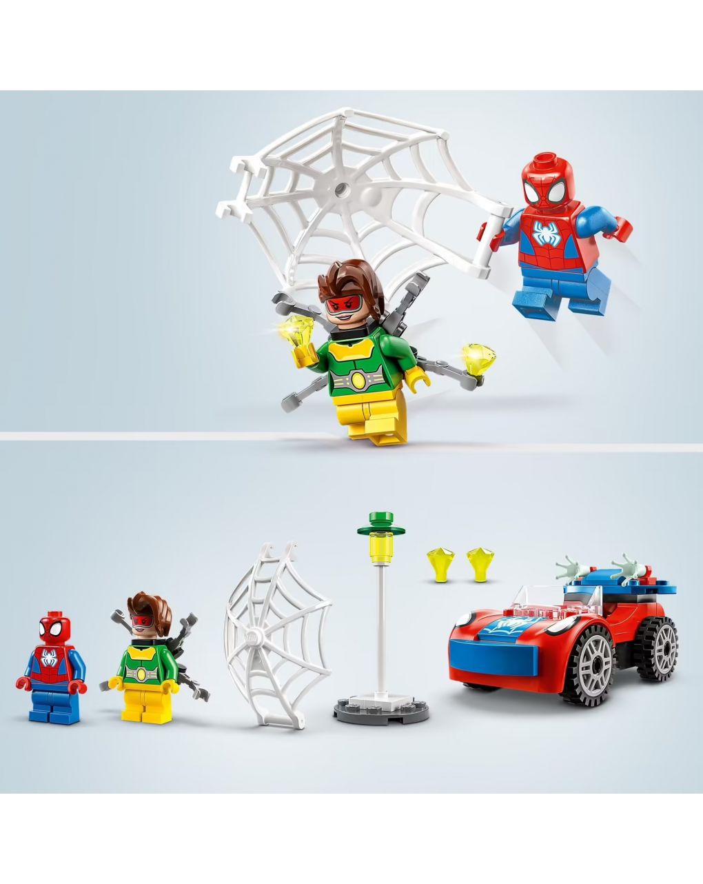 Spider-man e doc ock's car - spidey e os seus fantásticos amigos - lego marvel - Spidey