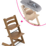 Stokke® Bundle tripp OAK BROWN + newborn set a um preço especial