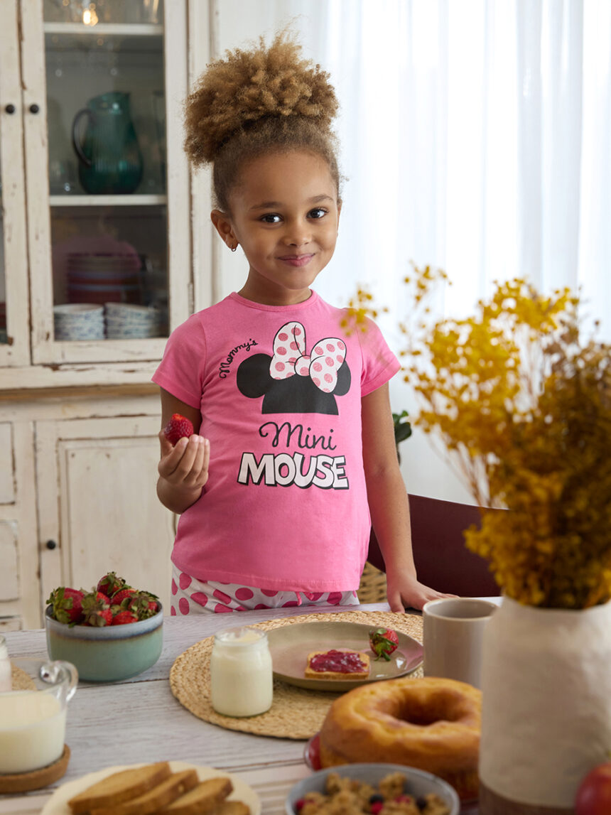 Pijama curto disney minnie de 2 peças de menina - Prénatal