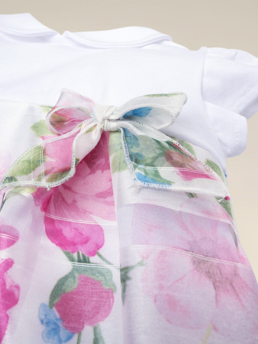 Lâmina de bebé em tecido floral devoré - Prénatal