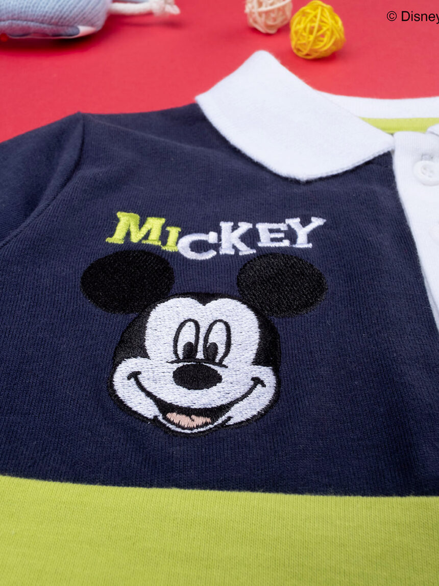 Rato disney mickey mouse camisa pólo de manga comprida para bebé - Prénatal