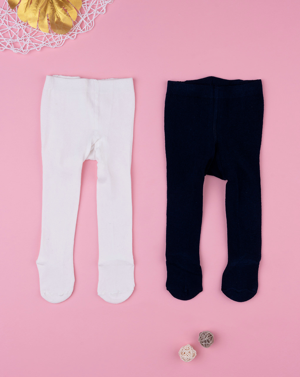 Pack 2 meias-calças de algodão feminino - Prénatal