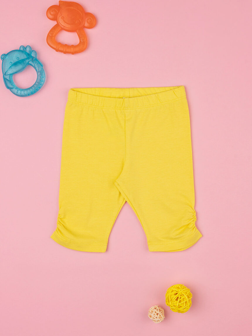 Pernas de menina amarelas básicas - Prénatal